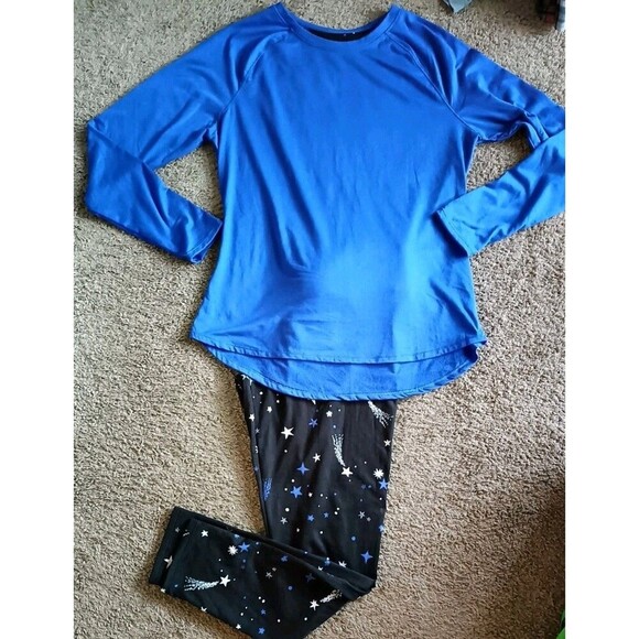 ClimateRight Cuddl Duds Base Layer Set Womens Sz Large Shirt Leggings Celestial - Picture 8 of 8